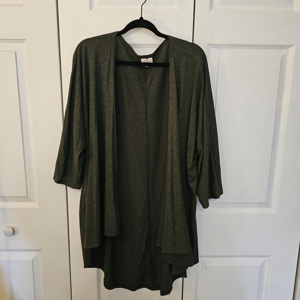 LuLaRoe Green Cardigan With A Bit Of Sparkle